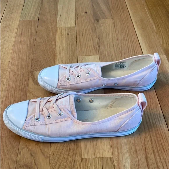CONVERSE Chuck Taylor Ballet Lace Slip On Vapor Pink Sneakers Womens Size 8 - Picture 5 of 8